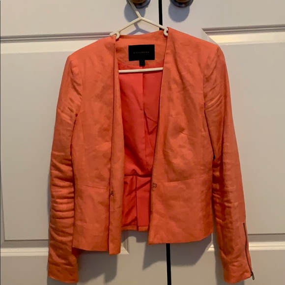 Banana Republic 100% linen coral blazer - Picture 1 of 4